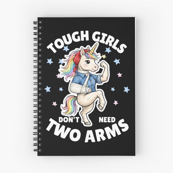 Item preview, Tough Girls Don't Need Two Arms – Funny Girl Power Tee designed and sold by Teetreasure2.