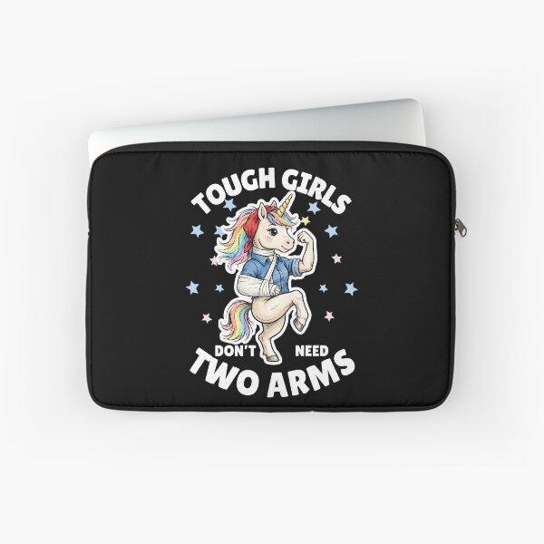 Item preview, Tough Girls Don't Need Two Arms – Funny Girl Power Tee designed and sold by Teetreasure2.
