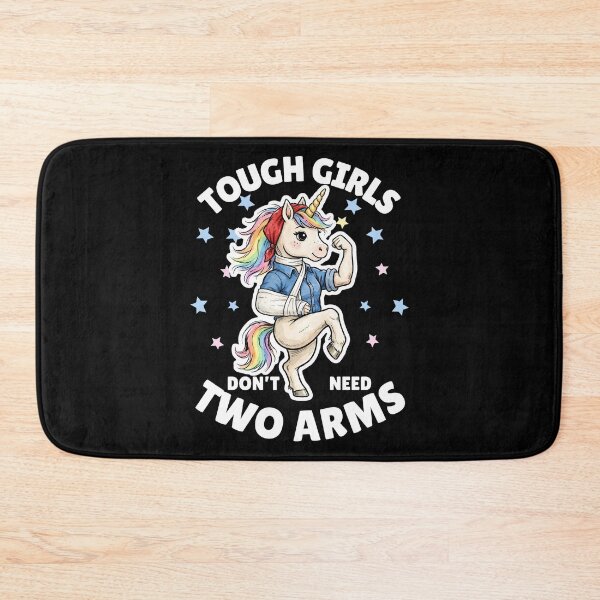 Item preview, Tough Girls Don't Need Two Arms – Funny Girl Power Tee designed and sold by Teetreasure2.