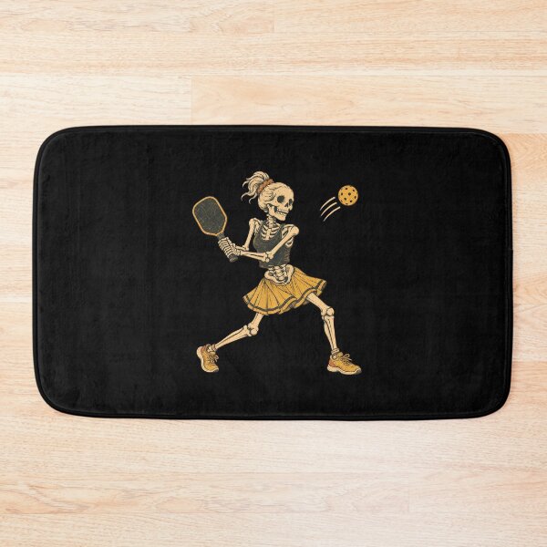 Item preview, funny pickleball skeleton halloween sport spooky women girls designed and sold by SketchDrSketch.