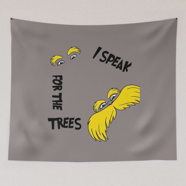 Item preview, I Speak For The Trees Lorax Mustache Tee-18 designed and sold by MiriamPacheco.