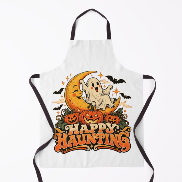 Item preview, Happy Haunting Retro Ghost Halloween designed and sold by Bloomelle Studio.