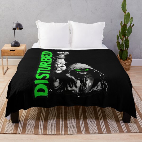 Artikelvorschau, Disturbed Band Grim Reaper Raised Fist Green entworfen und verkauft von Sidraxoka.