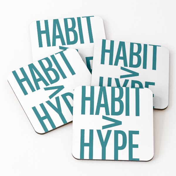 Item preview, Habit Over Hype Discipline Motivation Design designed and sold by ys96.