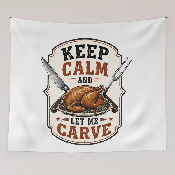 Item preview, Keep Calm Carve On Thanksgiving designed and sold by BernoNickel.