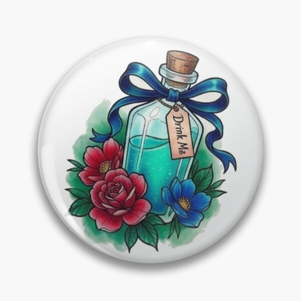 Item preview, Potion bottle with tag designed and sold by FenixFyre Creations.