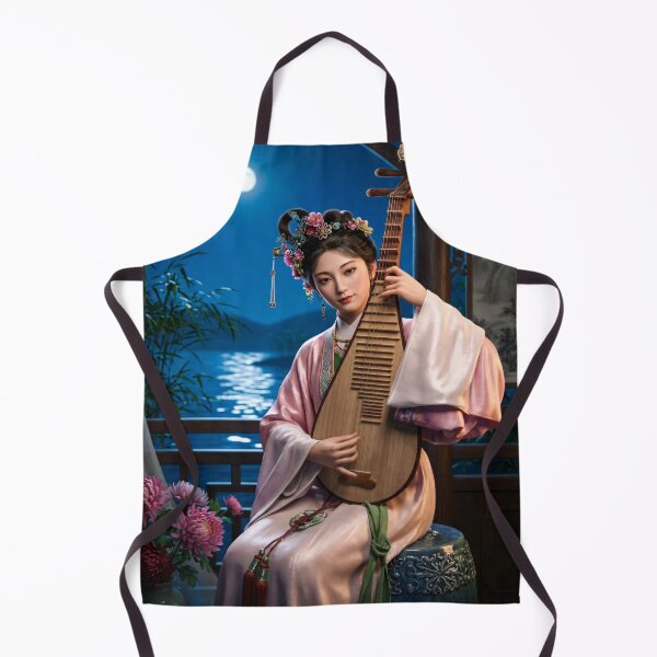 Item preview, Chinese Hanfu Woman Playing Pipa Lute Portrait designed and sold by artisfun333.