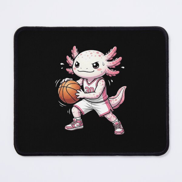 Item preview, Basketball Axolotl Cute Pink Amphibian Player Design designed and sold by MiALopezArt.
