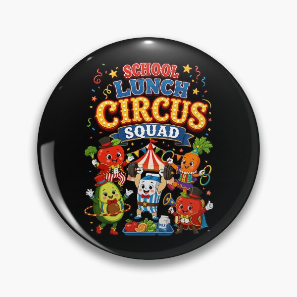 Item preview, School Lunch Circus Squad Cafeteria Nutrition Fruit Veggie designed and sold by barrycantre11.