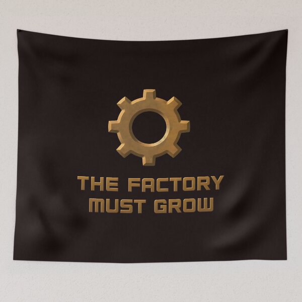 Item preview, Factory Grow Industrial Gear Metal Quote  designed and sold by Artful-Blooms.