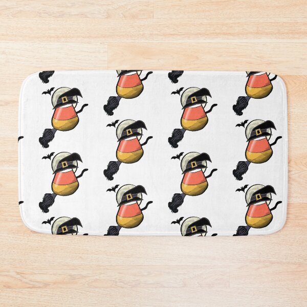 Item preview, Candy Corn Witch on Broomstick Illustration  designed and sold by Queen's KinShoppe.