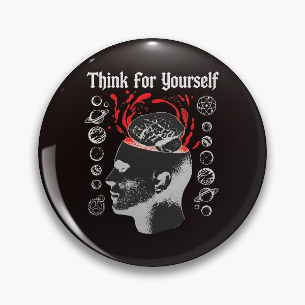 Item preview, Think For Yourself Brain Cosmos Gears  designed and sold by Artful-Blooms.