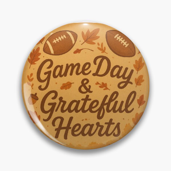 Item preview, Game Day & Grateful Hearts - Vintage Thanksgiving Fall Football designed and sold by FestivityFinds.