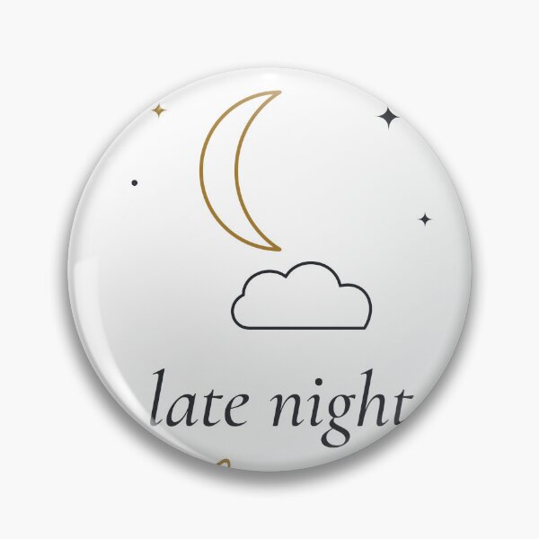 Item preview, Late Night Thoughts Moon | Aesthetic Design designed and sold by Playful Paper Club.