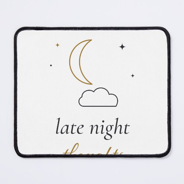 Item preview, Late Night Thoughts Moon | Aesthetic Design designed and sold by Playful Paper Club.