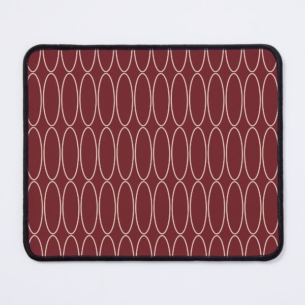 Item preview, Mid Century Modern Geometric Ovalia Minimalist Pattern in Cinnamon Cocoa and Cream designed and sold by kierkegaard.
