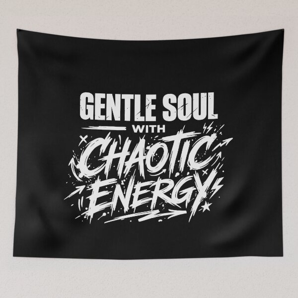 Item preview, Chaotic Energy Gentle Soul - Handwritten Punk Script Typography designed and sold by ModdiesColors.
