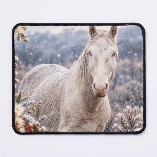 Item preview, White Christmas Brumby designed and sold by Animal House Store.