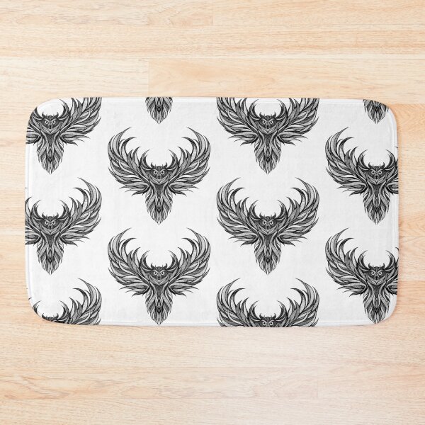 Item preview, Sacred Owl Wings - Tribal Black & White Design designed and sold by Minibee-Inc.