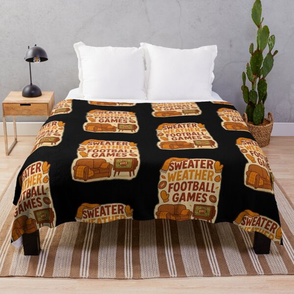 Item preview, Sweater Weather Football Games – Cozy Vintage Fall designed and sold by FestivityFinds.