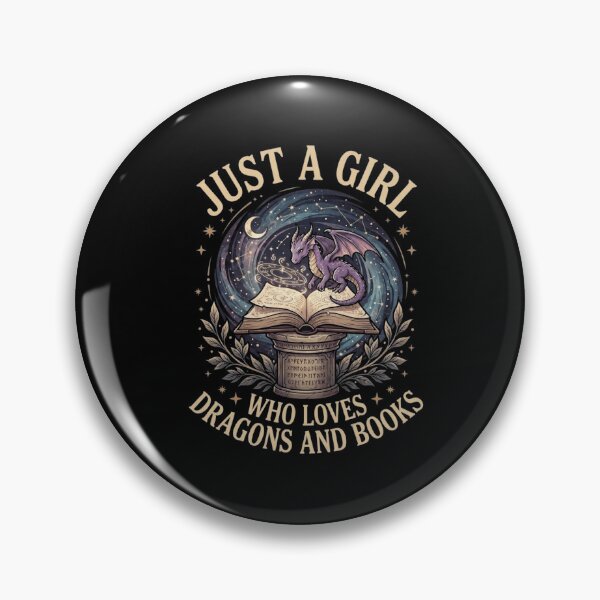 Item preview, Just A Girl Who Loves Dragons And Books Celestial Fantasy Reader Design designed and sold by Ostericaimusa.