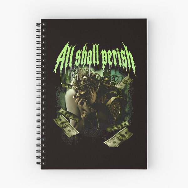 Item preview, All Shall Perish Gas Mask Money Dystopian Art designed and sold by Ahkamnash.