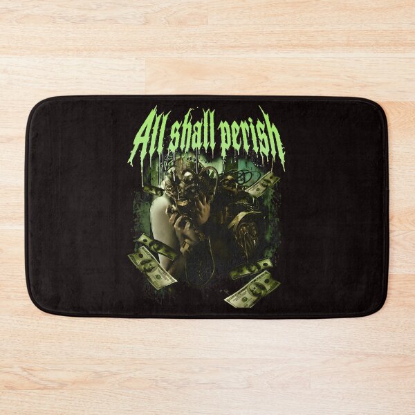 Item preview, All Shall Perish Gas Mask Money Dystopian Art designed and sold by Ahkamnash.