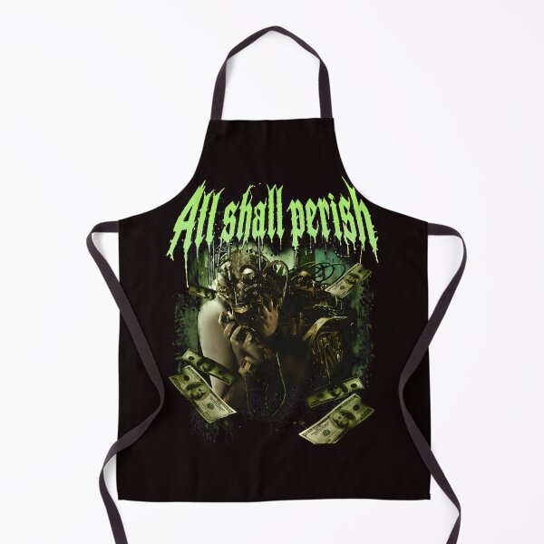 Item preview, All Shall Perish Gas Mask Money Dystopian Art designed and sold by Ahkamnash.