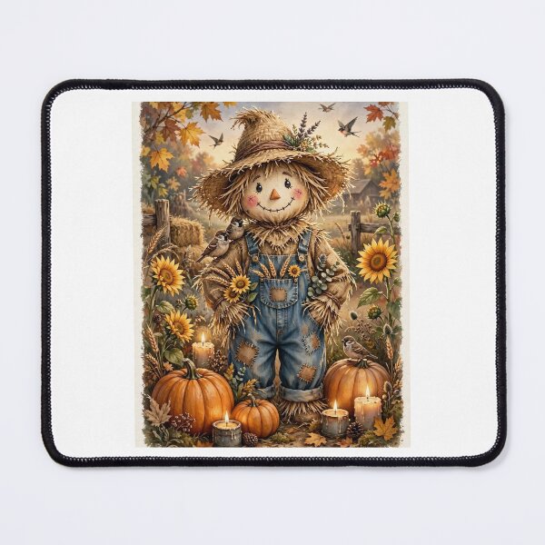 Item preview, Scarecrow in the evening designed and sold by Tonyasartprints.