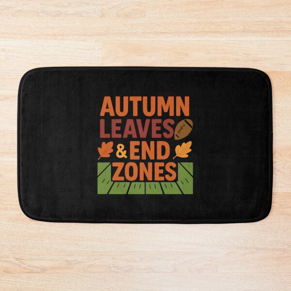 Item preview, Autumn Leaves & End Zones – Fall Football  designed and sold by FestivityFinds.