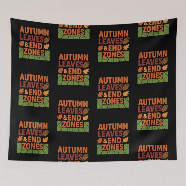 Item preview, Autumn Leaves & End Zones – Fall Football  designed and sold by FestivityFinds.