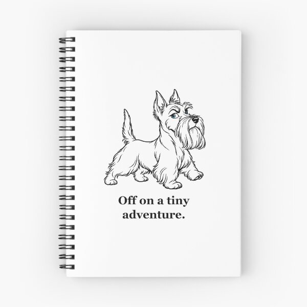 Item preview, Strutting Scottish Terrier — Tiny Adventure Sketch designed and sold by Soft Paws Sketches.