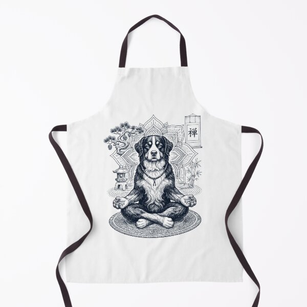 Item preview, Vintage Bernese Mountain Dog Yoga Poses Funny Meditation Dog Mom Lover designed and sold by dian-rody-crest.
