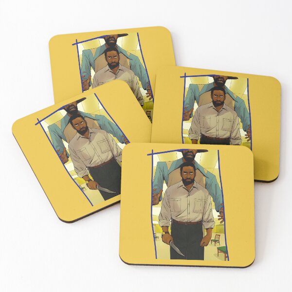 Item preview, Tense Man Standing Yellow Corridor designed and sold by LamarWyri.
