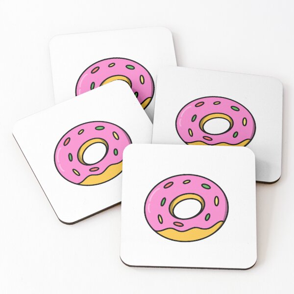 Item preview, Pink Frosted Donut with Colorful Sprinkles designed and sold by AdaJing.