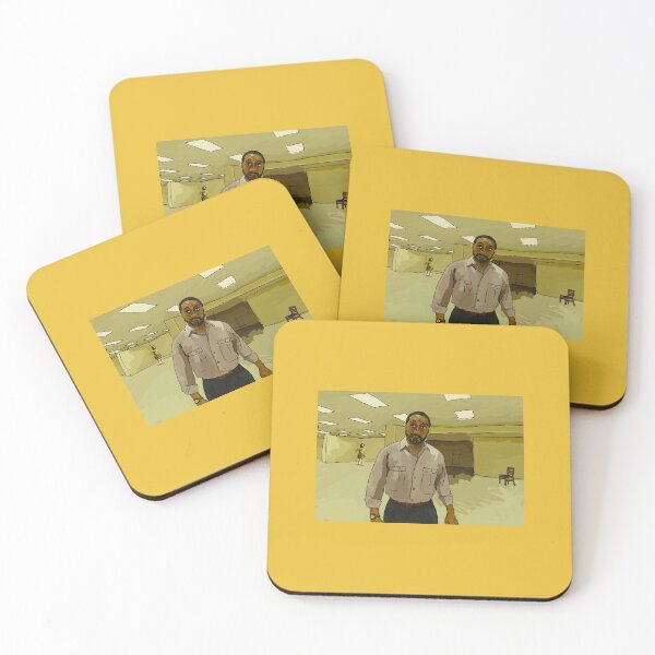 Item preview, Man Standing In Yellow Hallway designed and sold by LamarWyri.