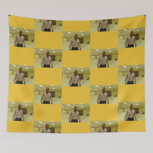 Item preview, Man Standing In Yellow Hallway designed and sold by LamarWyri.