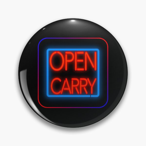 Item preview, Open Carry Neon in Red and Blue (with Border) designed and sold by Karate Octopus.