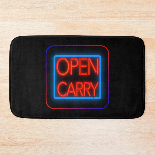 Item preview, Open Carry Neon in Red and Blue (with Border) designed and sold by Karate Octopus.