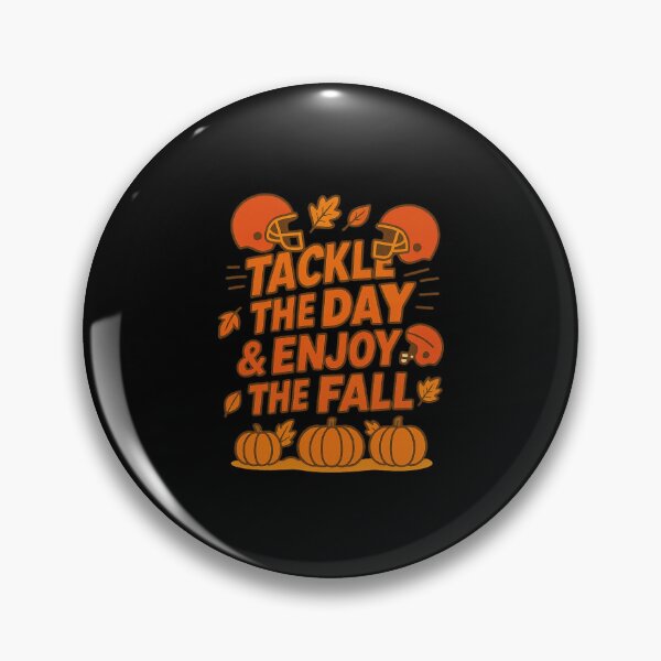 Item preview, Tackle The Day Enjoy The Fall T-Shirt | Funny Fall Football Pumpkin Autumn Game Day Helmet Thanksgiving designed and sold by FestivityFinds.