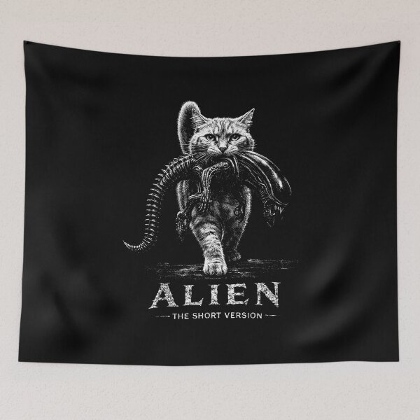 Item preview, Creepy Cat Sci Fi Horror The Short Version designed and sold by Miniadecal.