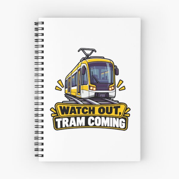 Item preview, Watch Out Tram Coming Funny Transit Design designed and sold by RDproject.