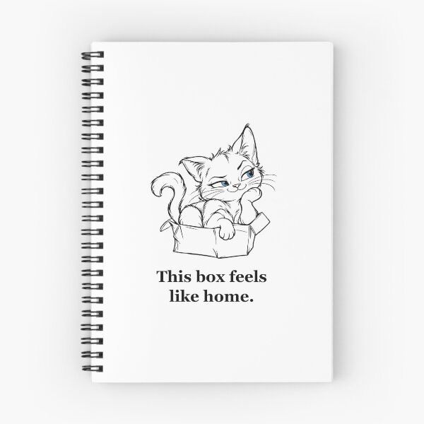 Item preview, Kitten in a Box — This Is Home designed and sold by Soft Paws Sketches.