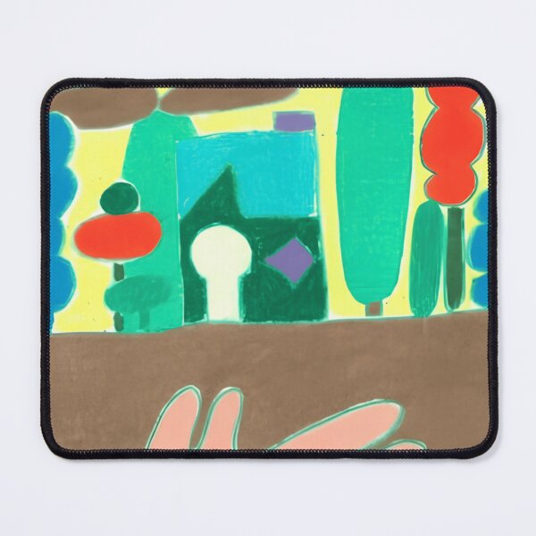 Item preview, Pink Bunny Creature In Dreamcore Landscape designed and sold by DreamsofCrayons.