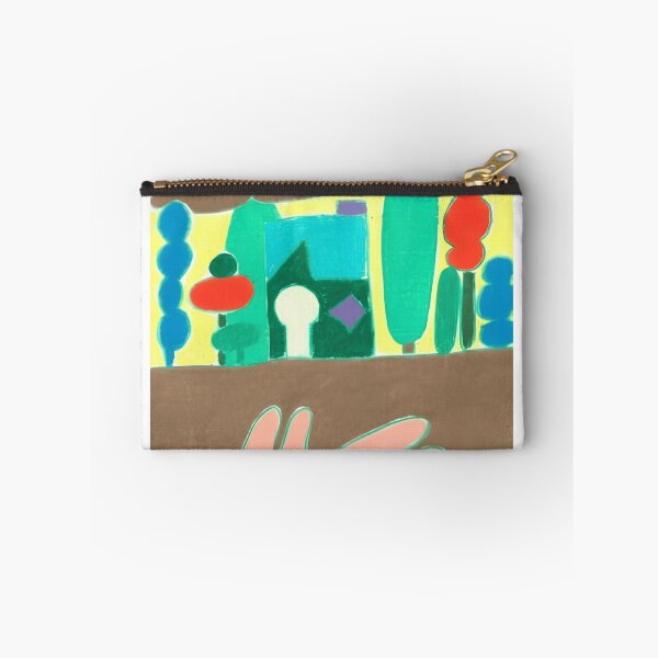 Artikelvorschau, Rosa Hasenwesen in einer Dreamcore-Landschaft entworfen und verkauft von DreamsofCrayons.