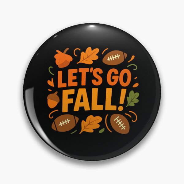 Item preview, Let’s Go Fall Football – Pumpkins, Acorns & Autumn Leaves designed and sold by FestivityFinds.