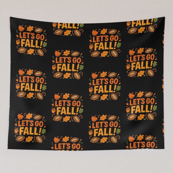 Item preview, Let’s Go Fall Football – Pumpkins, Acorns & Autumn Leaves designed and sold by FestivityFinds.