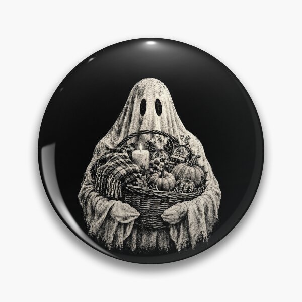 Item preview, Halloween Ghost With Autumn Harvest Offering designed and sold by elderberry.