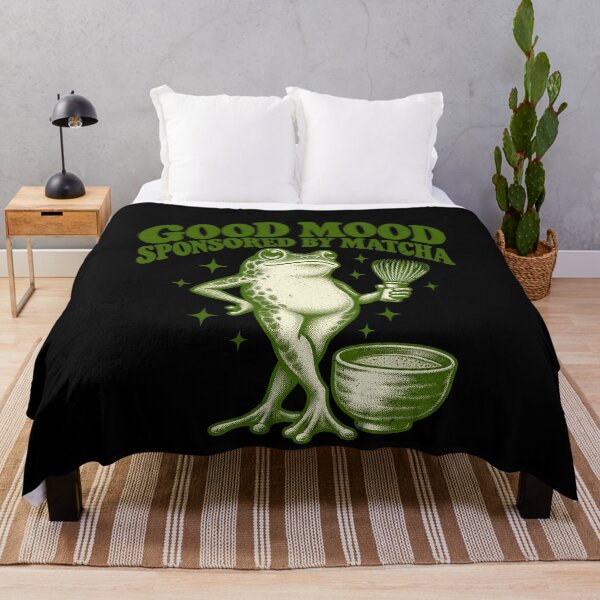 Item preview, Matcha Frog With a Sponsored Good Mood designed and sold by elderberry.