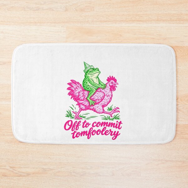Item preview, Tomfoolery with a Jester Frog and Chicken designed and sold by elderberry.
